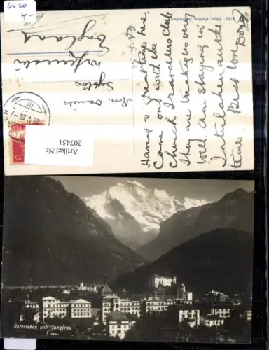 207451,Interlaken m. Jungfrau Kt Bern