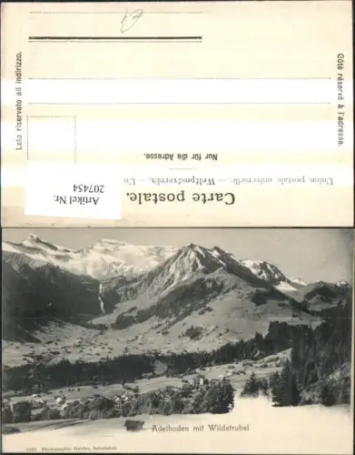 207454,Adelboden m. Wildstrubel Kt Bern