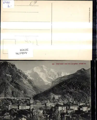 207458,Interlaken u. d. Jungfrau Kt Bern
