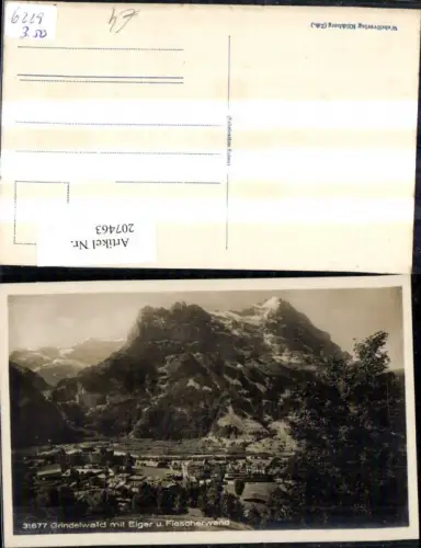 207463,Grindelwald m. Eiger u. Fiescherwand Kt Bern