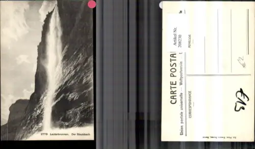 208230,Lauterbrunnen Der Staubbachfall Wasserfall Kt Bern