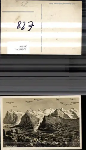 208266,Grindelwald Gipfelkarte Kt Bern