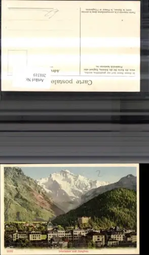 208319,Interlaken Teilansicht u. Jungfrau Kt Bern