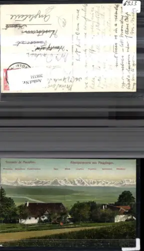 208331,Alpenpanorama v. Magglingen Wetterhorn Eiger Mönch Jungfrau Spaltenhorn Kt Bern