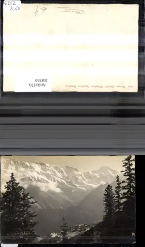 208340,Mürren m. Ebnefluh Mittagshorn Grosshorn Breithorn Kt Bern