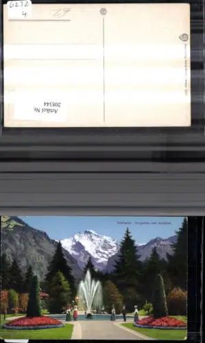 208344,Interlaken Kurgarten u. Jungfrau Brunnen Kt Bern