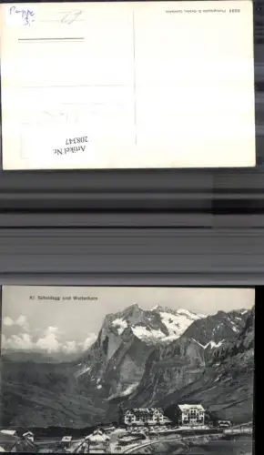 208347,Kleine Scheidegg u. Wetterhorn Kt Bern