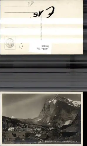 208428,Grindelwald Totale m. Wetterhorn Kt Bern