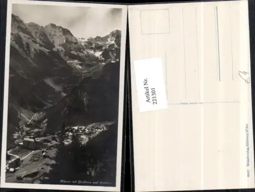 221301,Mürren Totale m. Großhorn u. Breithorn Kt Bern