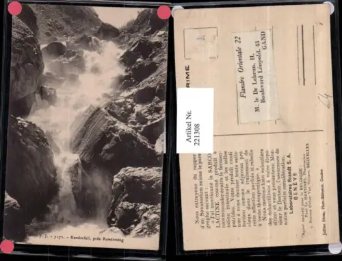 221308,Kanderfall pres Kandersteg Wasserfall Kt Bern