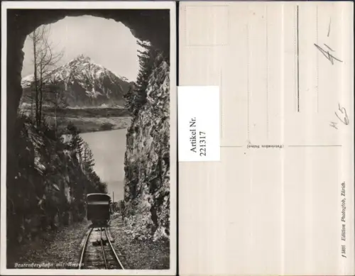 221317,Beatenbergbahn Bergbahn Zahnradbahn m. Niesen Kt Bern
