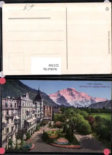 221344,Interlaken Höheweg m. Jungfrau Kt Bern