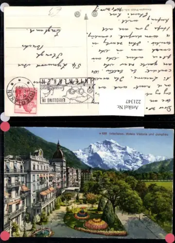 221347,Interlaken Hotels Viktoria u. Jungfrau Kt Bern