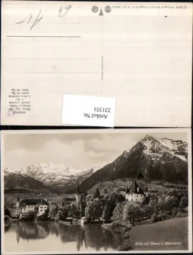 221351,Spiez m. Niesen u. Blümlisalp m. Schloss Kt Bern
