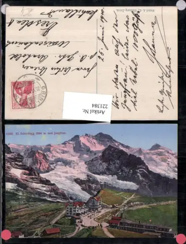 221384,Kleine Scheidegg u. Jungfrau b. Wengen Kt Bern