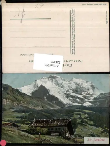 221395,Die Jungfrau b. Grindelwald Berghütte Bergkulisse Kt Bern