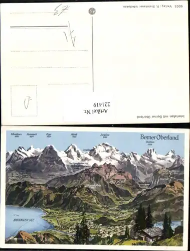 221419,Interlaken m. Berner Oberland Totale Wilderswil Wengen Grindelwald Breithorn Jungfrau Kt Bern