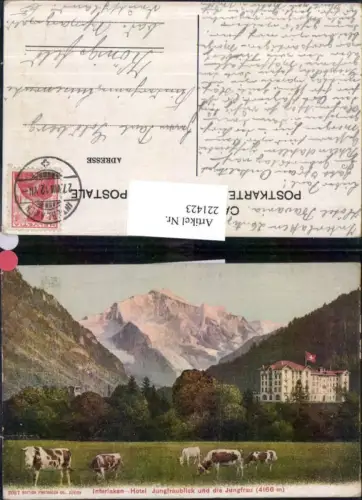 221423,Interlaken Hotel Jungfraublick u. d. Jungfrau Kt Bern