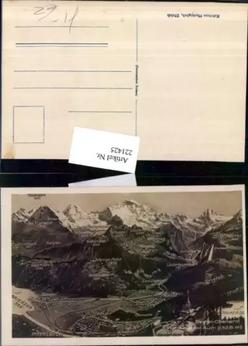 221425,Berner Oberland m. Harder-Kulm Interlaken Wilderswil Bönigen Wengen Lauterbrunnen Kt Bern