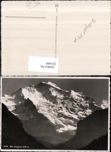221448,Die Jungfrau b. Interlaken Bergkulisse Kt Bern