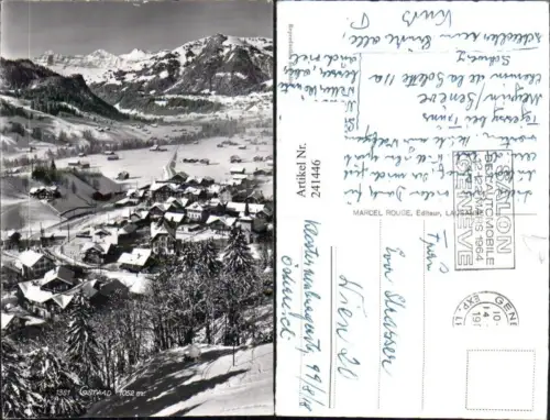 241446,Gstaad Totale Winterbild Kt Bern