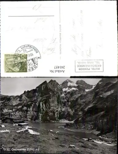 241457,Kandersteg Oeschinensee See Bergkulisse Kt Bern