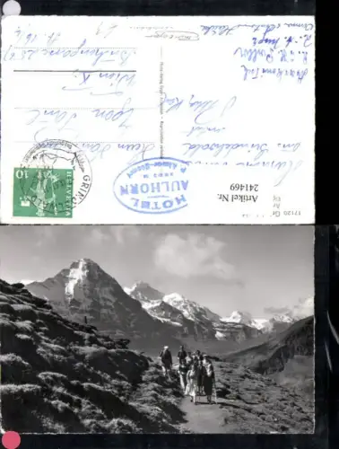 241469,Grindelwald Am Weg First-Faulhorn Eiger Jungfrau u. Tschingelhorn Kt Bern