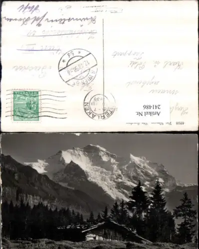 241486,Die Jungfrau b. Wengen Bergkulisse Kt Bern