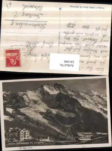 241490,Kleine Scheidegg m. Jungfrau Bergkulisse Kt Bern