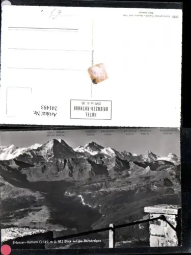 241493,Brienzer-Rothorn Blick auf d. Berneralpen Bergkulisse Kt Bern