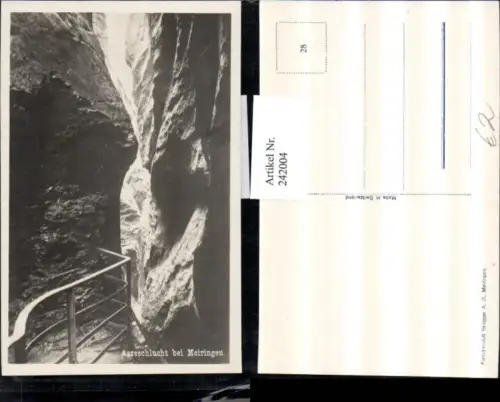 242004,Aareschlucht Partie b. Meiringen Kt Bern