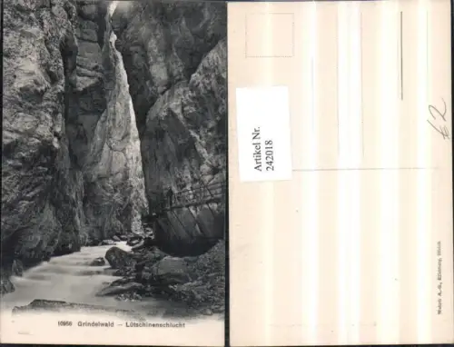242018,Grindelwald Lütschinenschlucht Schlucht Partie Kt Bern