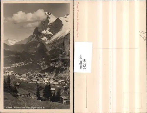 242019,Mürren Totale und d. Eiger Kt Bern