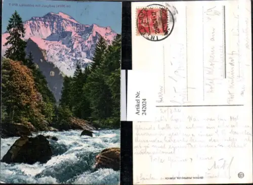 242024,Lütschine m. Jungfrau Partie b. Grindelwald Kt Bern