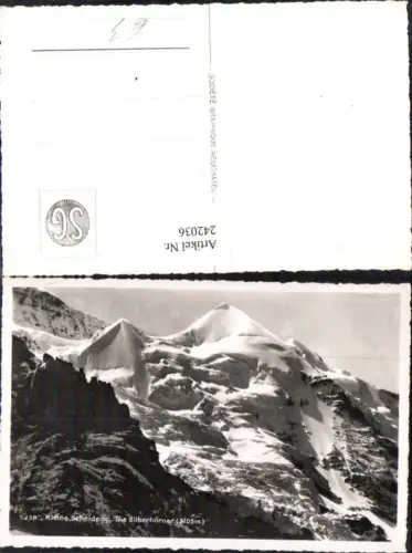 242036,Kleine Scheidegg Die Silberhörner Bergkulisse Kt Bern