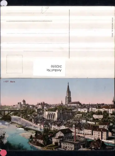 242050,Bern Teilansicht Münster Brücke