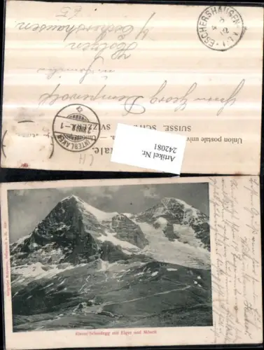 242081,Kleine Scheidegg m. Eiger u. Mönch Bergkulisse Kt Bern