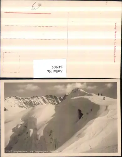 242099,Jungfraubahn Am Jungfraujoch Bergkulisse Kt Bern