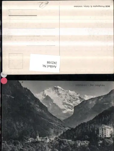 242108,Interlaken m. d. Jungfrau Bergkulisse Kt Bern