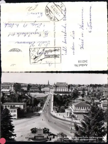 242118,Bern Kirchenfeldbrücke m. Kunsthalle Kasino u. Hotel Bellevue-Palace