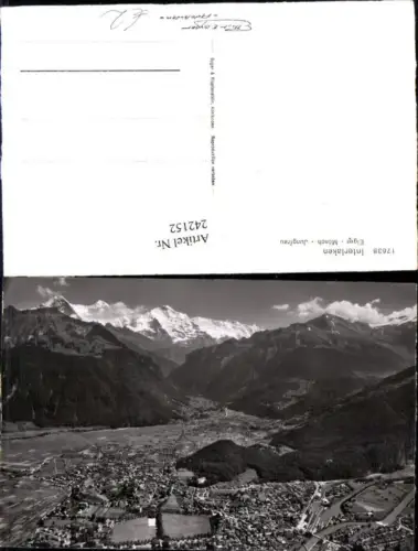 242152,Interlaken Totale m. Eiger Mönch u. Jungfrau Kt Bern