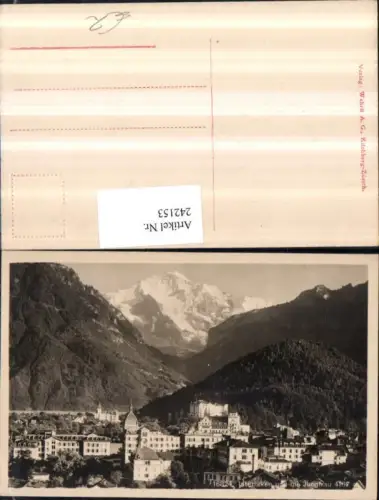 242153,Interlaken Teilansicht m. d. Jungfrau Kt Bern
