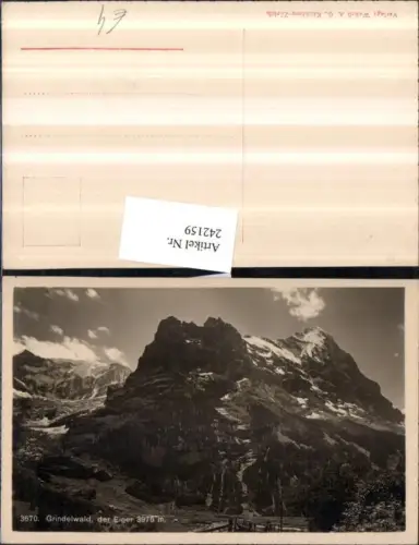242159,Grindelwald m. d. Eiger Bergkulisse Kt Bern