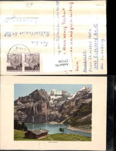 277159,Oeschinensee See Bergkulisse b. Kandersteg Kt Bern