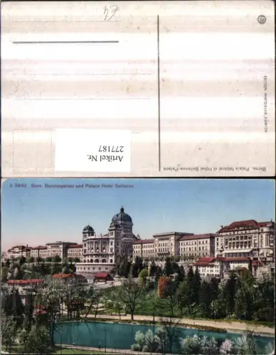 277187,Bern Berne Bundespalast und Palace Hotel Bellevue