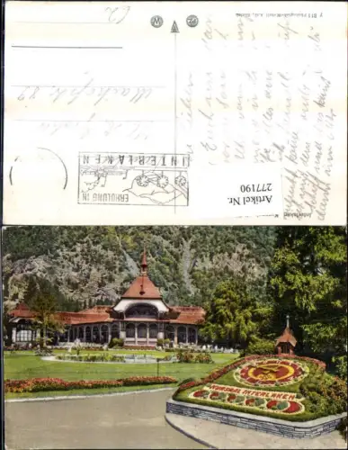 277190,Interlaken Kursaal m. Blumenuhr Kt Bern