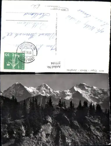 277194,Eiger Mönch Jungfrau Bergkulisse Kt Bern