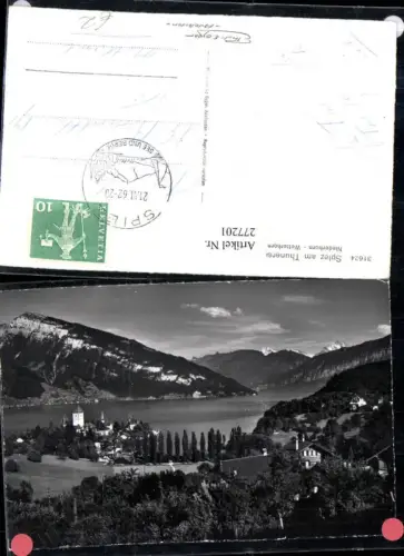 277201,Spiez am Thunersee Totale Bergkulisse Kt Bern