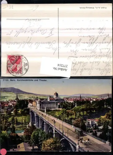 277214,Bern Berne Totale Kornhausbrücke Brücke u. Theater