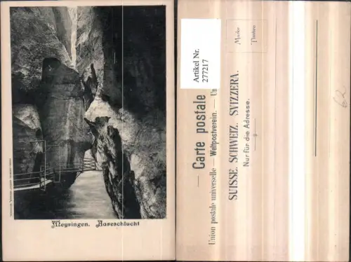 277217,Meyringen Meiringen Aareschlucht Schlucht Partie Kt Bern
